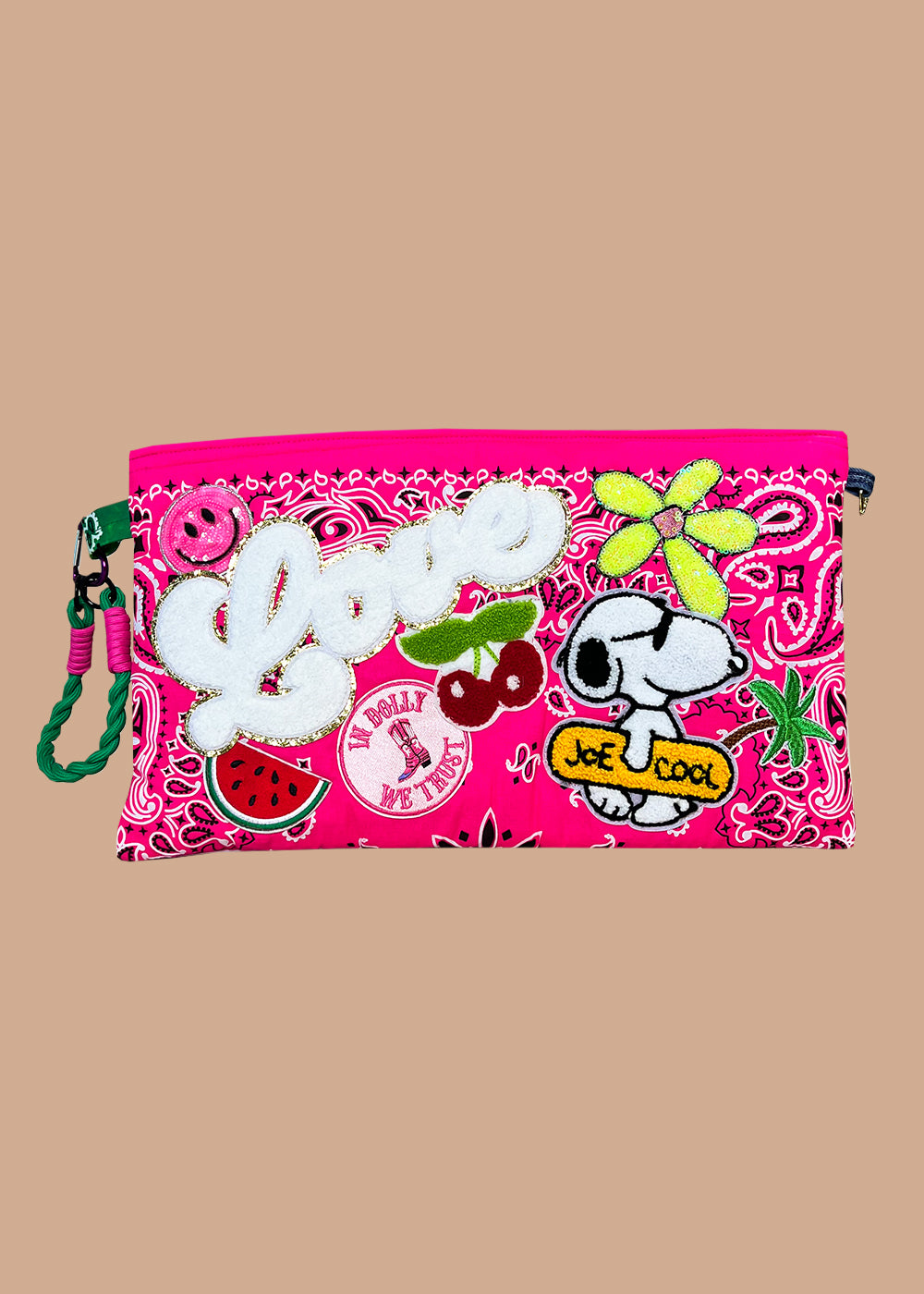 Bandana Neon Pink Clutch
