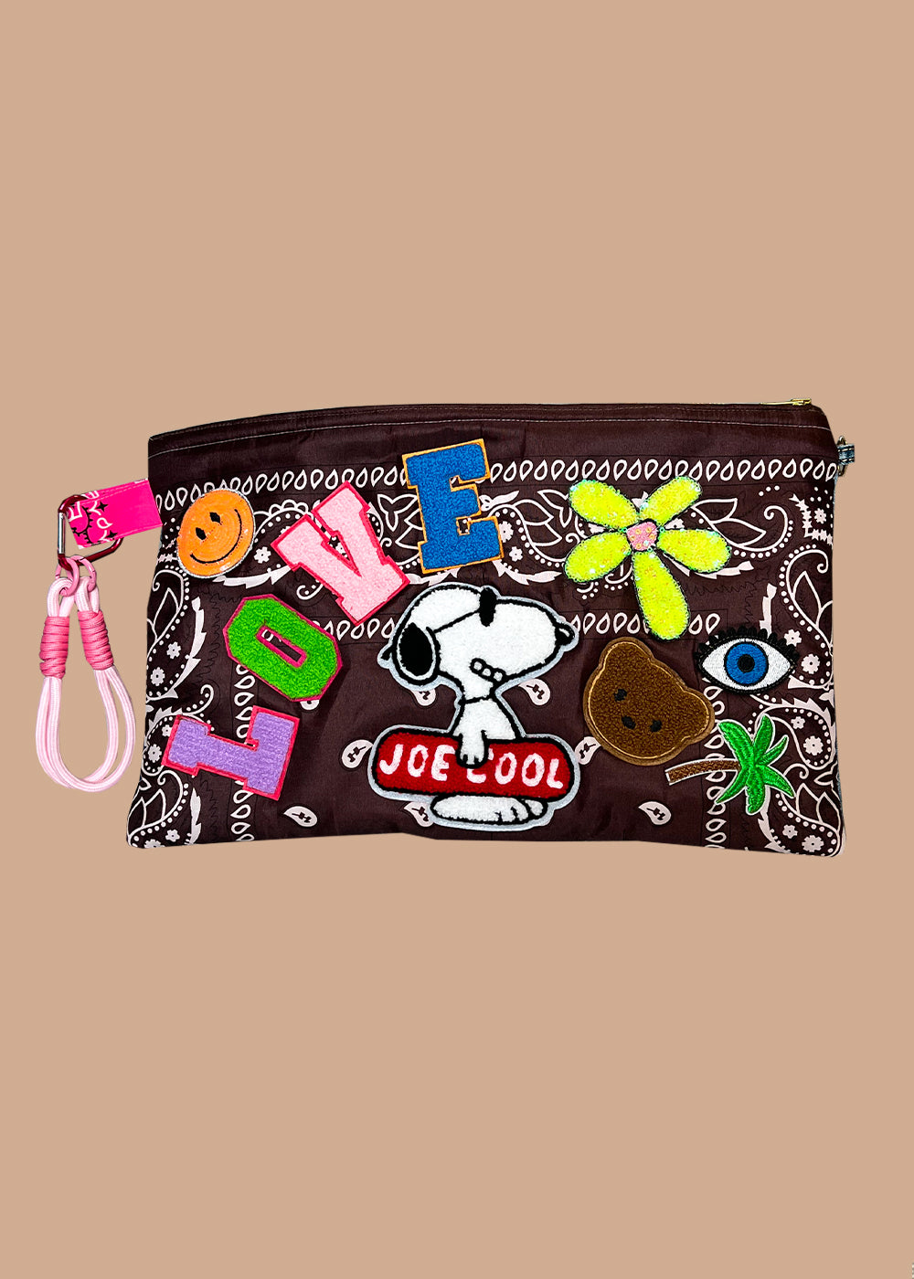 Bandana Brown Clutch