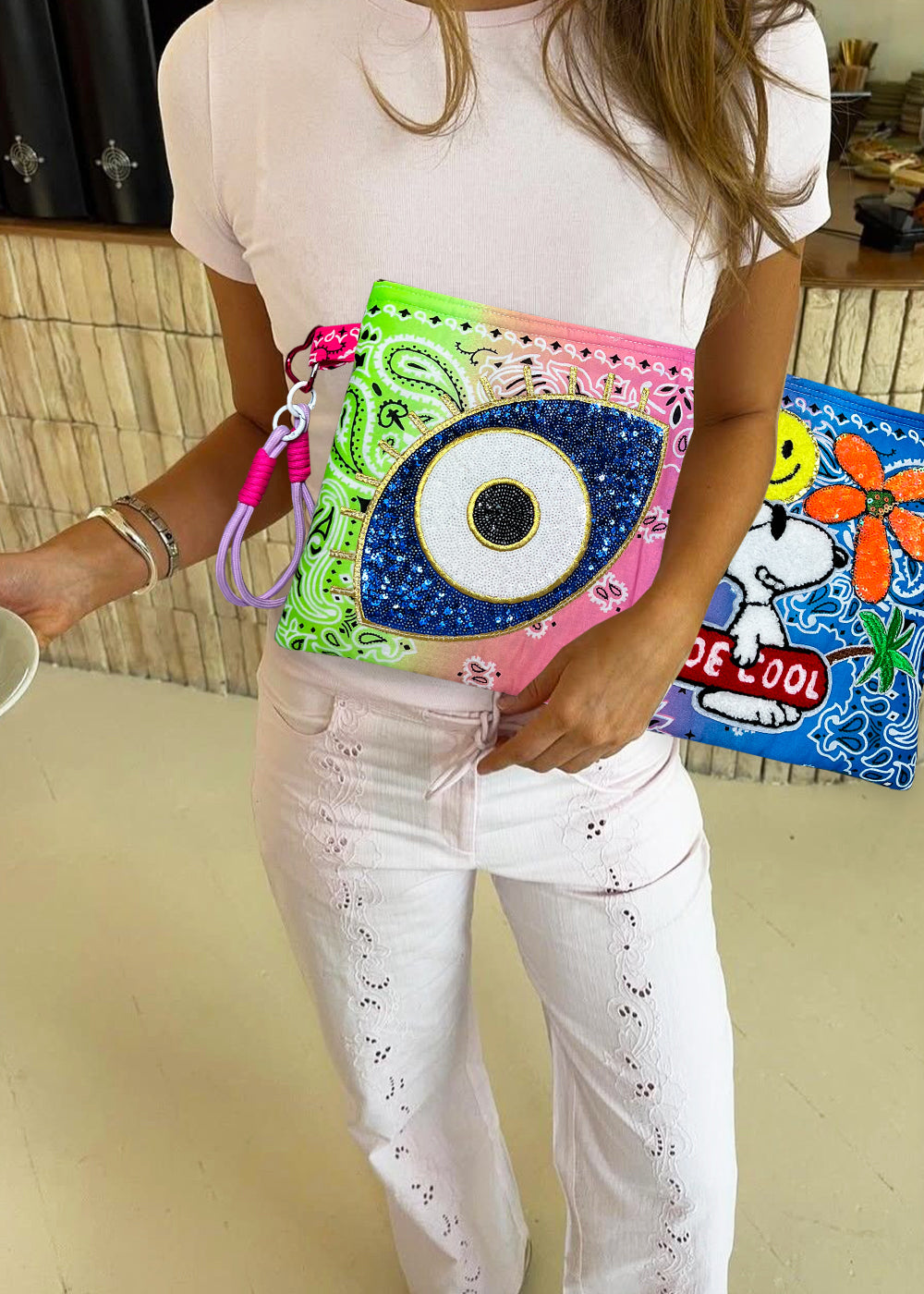 Bandana Tie-Dye Clutch