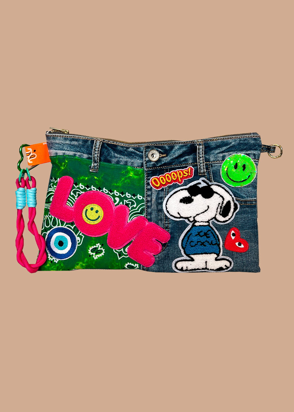 Bandana Jeans Clutch
