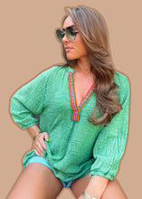 Afbeelding in Gallery-weergave laden, So-Boho Top - Green
